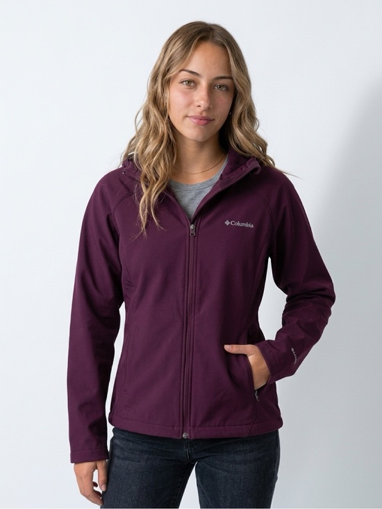 Columbia Jackets & Blazers - Columbia Women's Hooded Softshell Jacket - Burgundy Plum